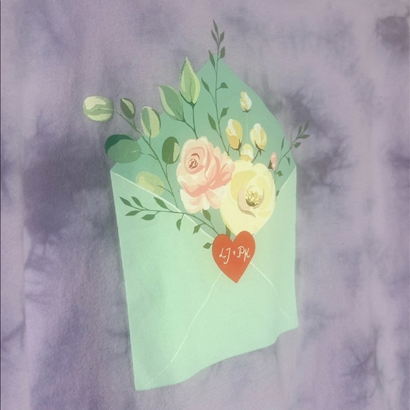 To All the Boys I've Loved Before Netflix x Target Exclusive Purple Tie-dye Shir - Picture 4 of 4